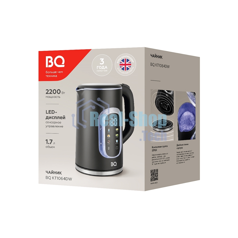Чайник электрический BQ KT1064DW Black