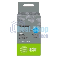 Картридж ленточный Cactus CS-M21-375499 черный шрифт, белый фон (9.5 мм, 4.9 м) для Brady BMP21-PLUS, BMP21-LAB