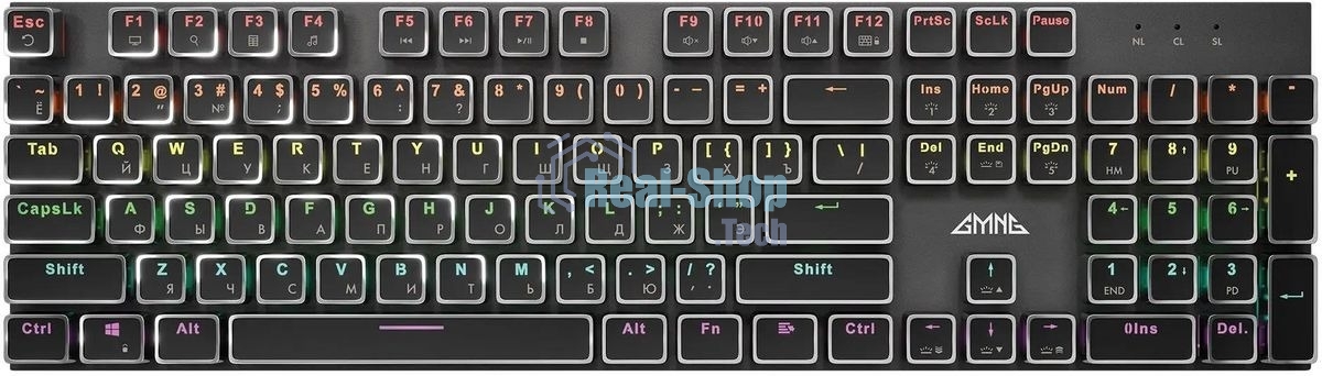 Клавиатура проводная GMNG GG-KB815X (1913914), USB, черный + белый