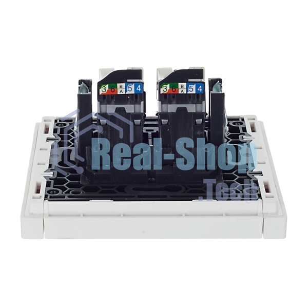 Розетка компьютерная 2-ая RJ45 кат.5E IEK FORTE&PIANO FP233 белый