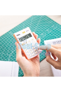 Калькулятор карманный Deli E39217/OR оранжевый 8-разр.