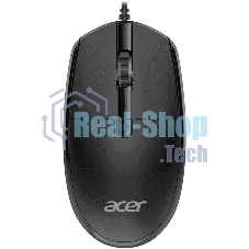 Мышь проводная Acer OMW401 черный, 2000 dpi, USB, кнопки - 4