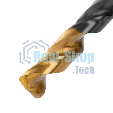 Сверло по металлу Denzel 9 мм, HSS-Tin, Golden Tip, 8 шт.