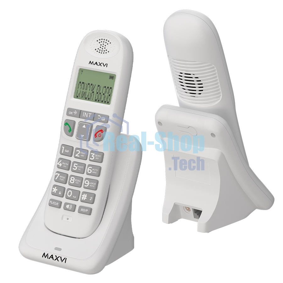 Радиотелефон Maxvi AM-01 white (DECT)