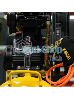 Компрессор воздушный Denzel BCV2300/100 рем. привод, 2,3 кВт, 100 л, 440 л/мин