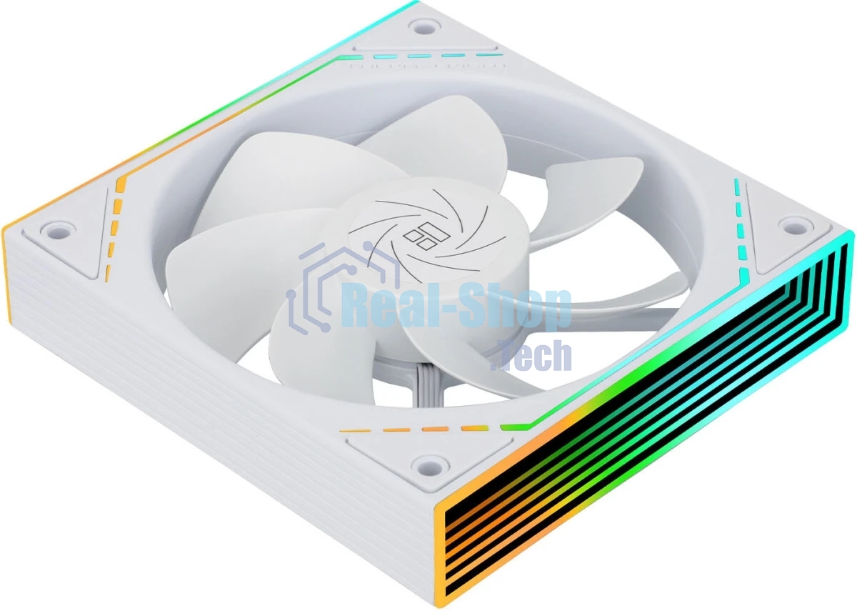 Кулер для корпуса Thermalright TL-M12RW Reverse (124x120x25mm, 4-pin PWM, ARGB, 42.6CFM, 23.2dBA, 1500RPM, White)