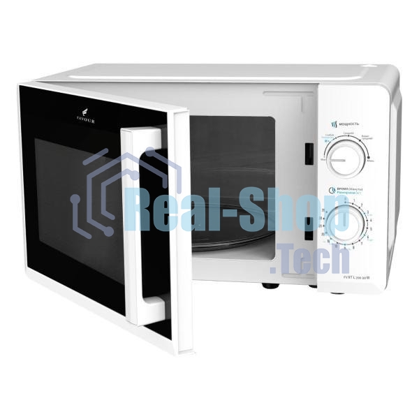 Микроволновая печь FAVOUR FV RT L 700 20W белый, 20 л, 700 Вт, переключатели - поворотный механизм