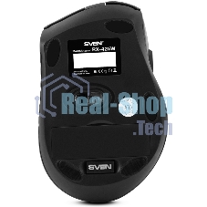 Мышь беспроводная SVEN RX-425W серый, 1600 dpi, радиоканал, USB, кнопки - 6