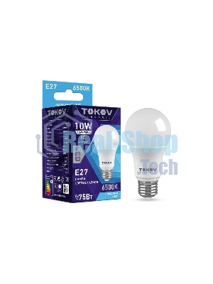 Лампа светодиодная TOKOV ELECTRIC 10 Вт А60 6500К Е27 176-264В