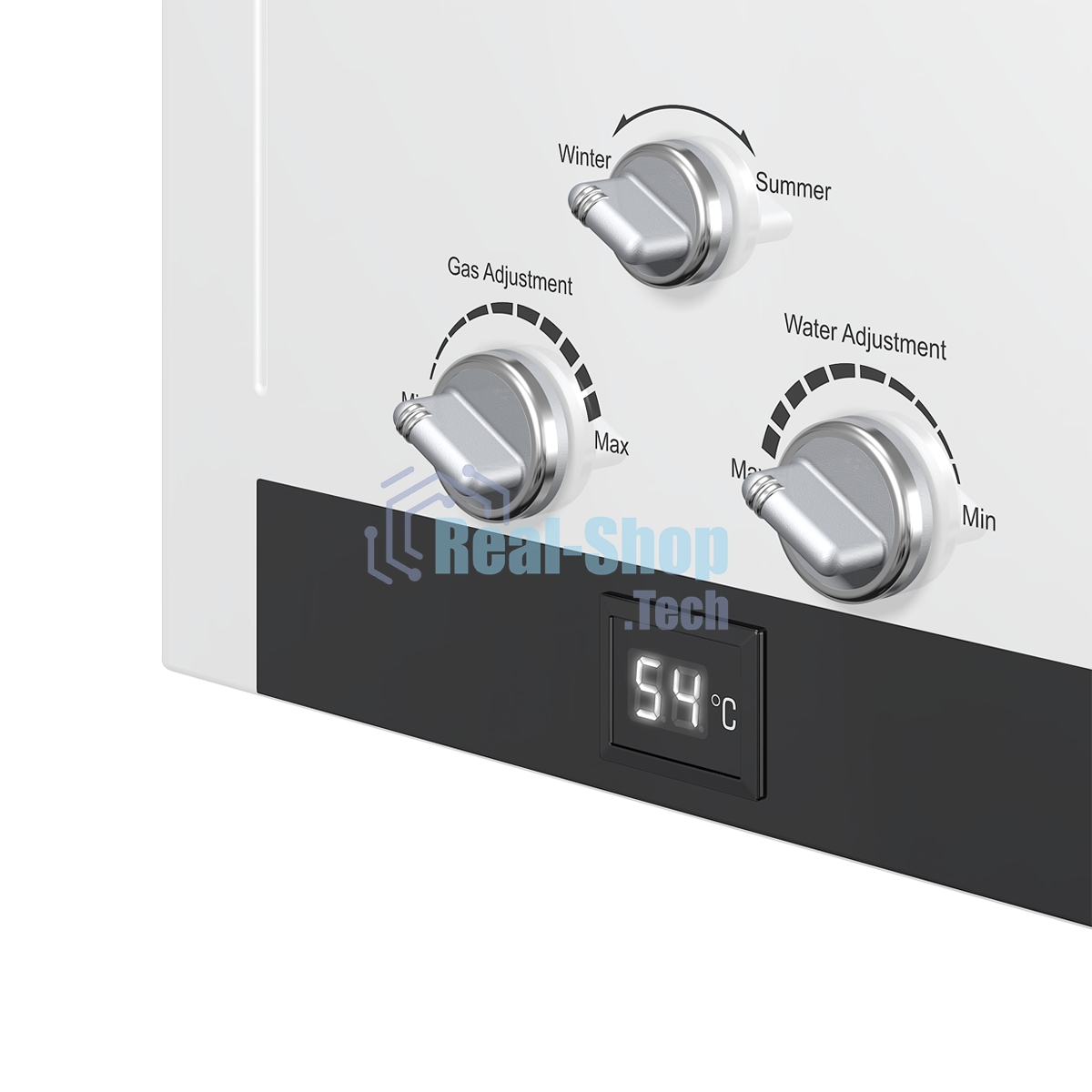 Водонагреватель газовый Edisson HEAT H 20 D белый, проточный, 10 л/мин, 20 кВт, газ-контроль