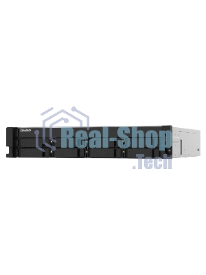 Сетевое хранилище без дисков SMB QNAP TS-832PXU-4G 8-Bay AL324 quad-core 1.7 GHz 2U rackmount NAS, 4Gb DDR4 UDIMM RAM (max 1x16Gb), SATA 6Gb/s, 2x 10GbE SFP+ LAN, 2x2.5 GbE LAN, 1x PCIe Gen2 x2 slot. W/o RAIL-B02