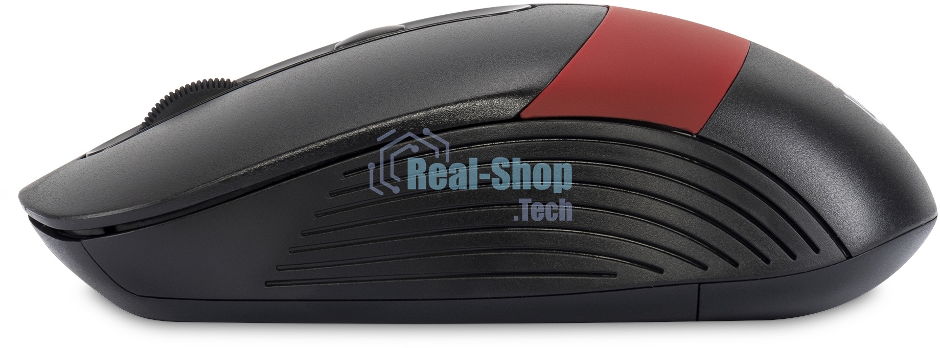 Мышь беспроводная Oklick 310MW черный/красный, 3200 dpi, радиоканал, USB, кнопки - 4