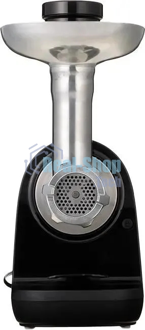Мясорубка электрическая Panasonic MK-GX1710KTQ черный, 1700 Вт, 3.0 кг/мин, реверс, защита от перегрузки, металлический лоток, насадки - 5