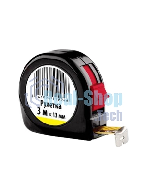 Рулетка 3 м х 13 мм, пластиковый корпус