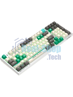 Клавиатура проводная A4Tech Bloody S98 Pixels Green USB белый/бежевый