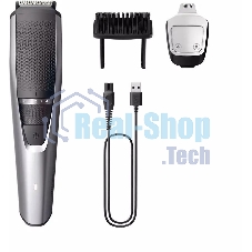 Триммер Philips Series 3000 BT3239/15, 5Вт, серебристый/серый