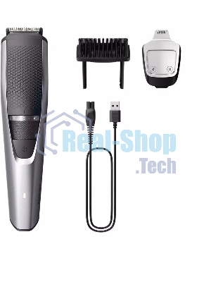 Триммер Philips Series 3000 BT3239/15, 5Вт, серебристый/серый