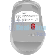 Мышь беспроводная Acer OMR310 светло-серый, 1600 dpi, радиоканал, Bluetooth, USB, кнопки - 7