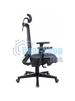 Кресло Бюрократ EXPERT TW-01 черный, сетка, подголовник