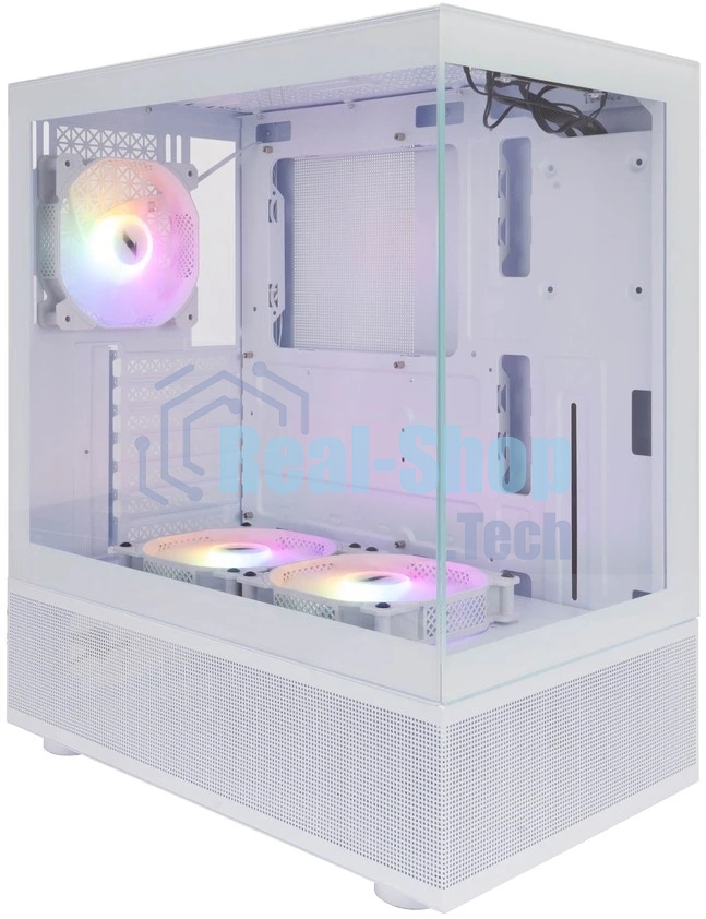 Компьютерный корпус 1STPLAYER MIKU Mi7-A белый, ATX, 3x120мм LED fans