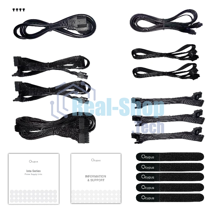 Блок питания 750W Ocypus Iota P750 (ATX, 80 PLUS Gold, APFC, 20+4 pin, 120мм fan, PCI-E 6+2Px3, 8xSATA) (Iota-P750-G1FFBK024X-EU)