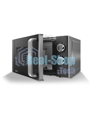 Микроволновая печь Centek CT-1573 серый, 20 л, 700 Вт, переключатели - поворотный механизм