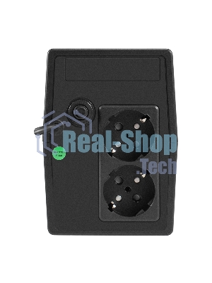 Источник бесперебойного питания ExeGate Smart LB-650.LCD.AVR.2SH (650VA/390W, LCD, AVR, 2*Schuko, батарея 12V 7Ah, черный)