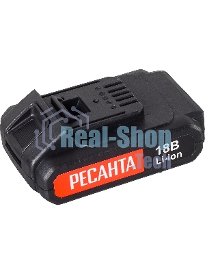 Дрель-шуруповерт Ресанта ДА-50Л2-18А, 18 В, 2 Ач, 50 Нм, щеточный