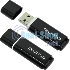 Флешка USB QUMO 8Gb, Optiva 02 Black QM8GUD-OP2 черный