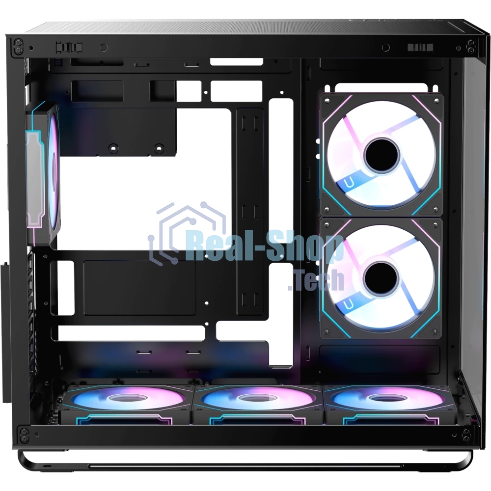 Компьютерный корпус Ocypus Iota C70 BK ARGB ATX/win/black/6 ARGB fans/no PSU/Tempered Glass