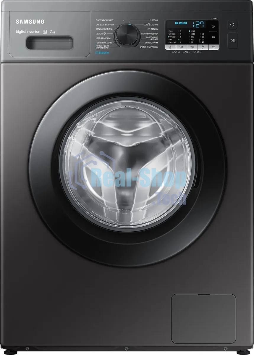 Стиральная машина Samsung WW70AG5S20CXLP нержавеющая сталь, загрузка фронтальная 7 кг, 1200 об/мин, класс: A