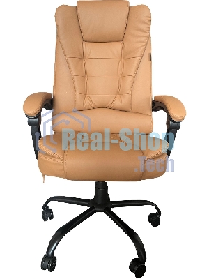 Кресло Cactus CS-CHR-OC05M-BR бежевый, экокожа, подголовник