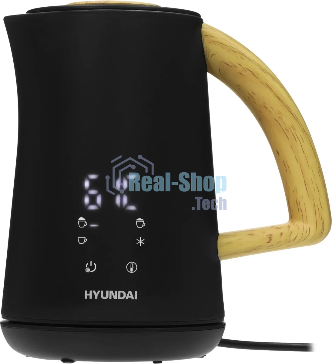 Капучинатор Hyundai HMF-P900 500мл черный/коричневый
