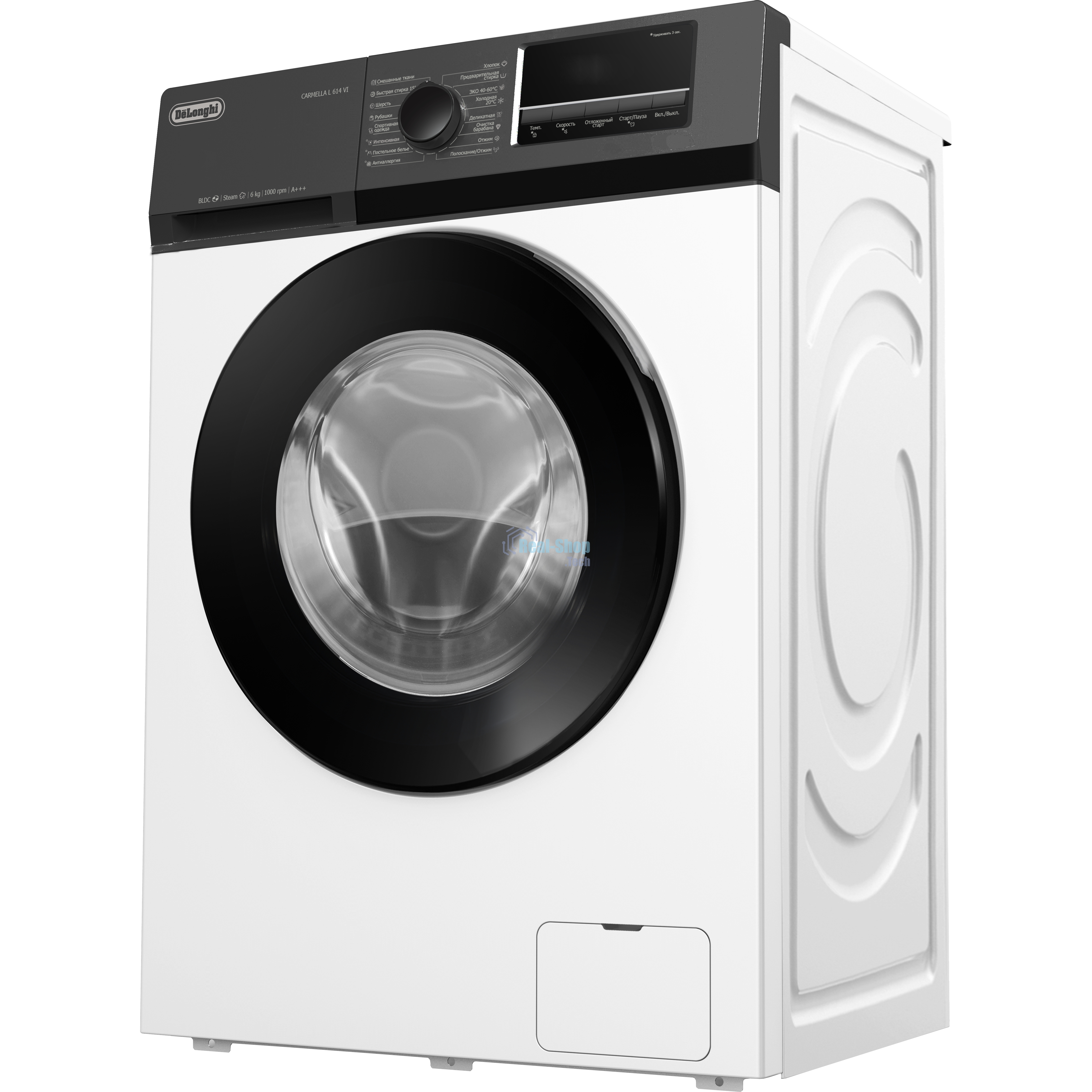 Стиральная машина DeLonghi CARMELLA L 614 VI белый, загрузка фронтальная 6 кг, 1000 об/мин, класс: А+++