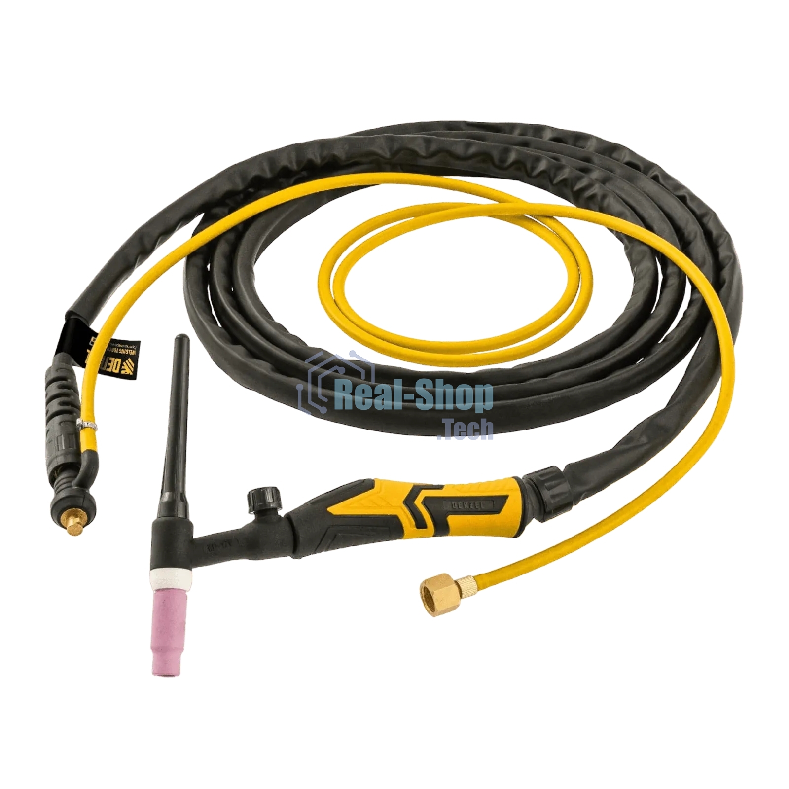 Горелка сварочная Denzel TIG WP17V, прямое подключение к баллону, 4 метра