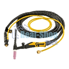 Горелка сварочная Denzel TIG WP17V, прямое подключение к баллону, 4 метра