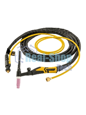 Горелка сварочная Denzel TIG WP17V, прямое подключение к баллону, 4 метра