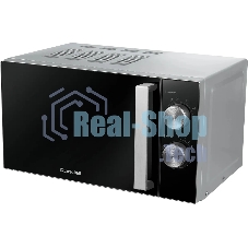 Микроволновая печь Rondell RDE-MW208 серебристый/черный, 20 л, 700 Вт, переключатели - поворотный механизм