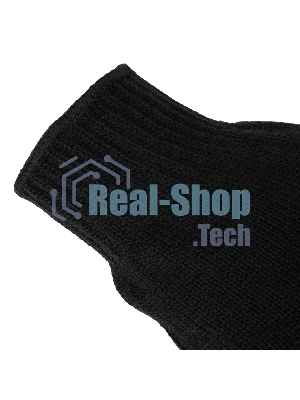 Перчатки трикотажные Сибртех акрил, усиленные, ПВХ-гель Протектор, черный, 10 класс