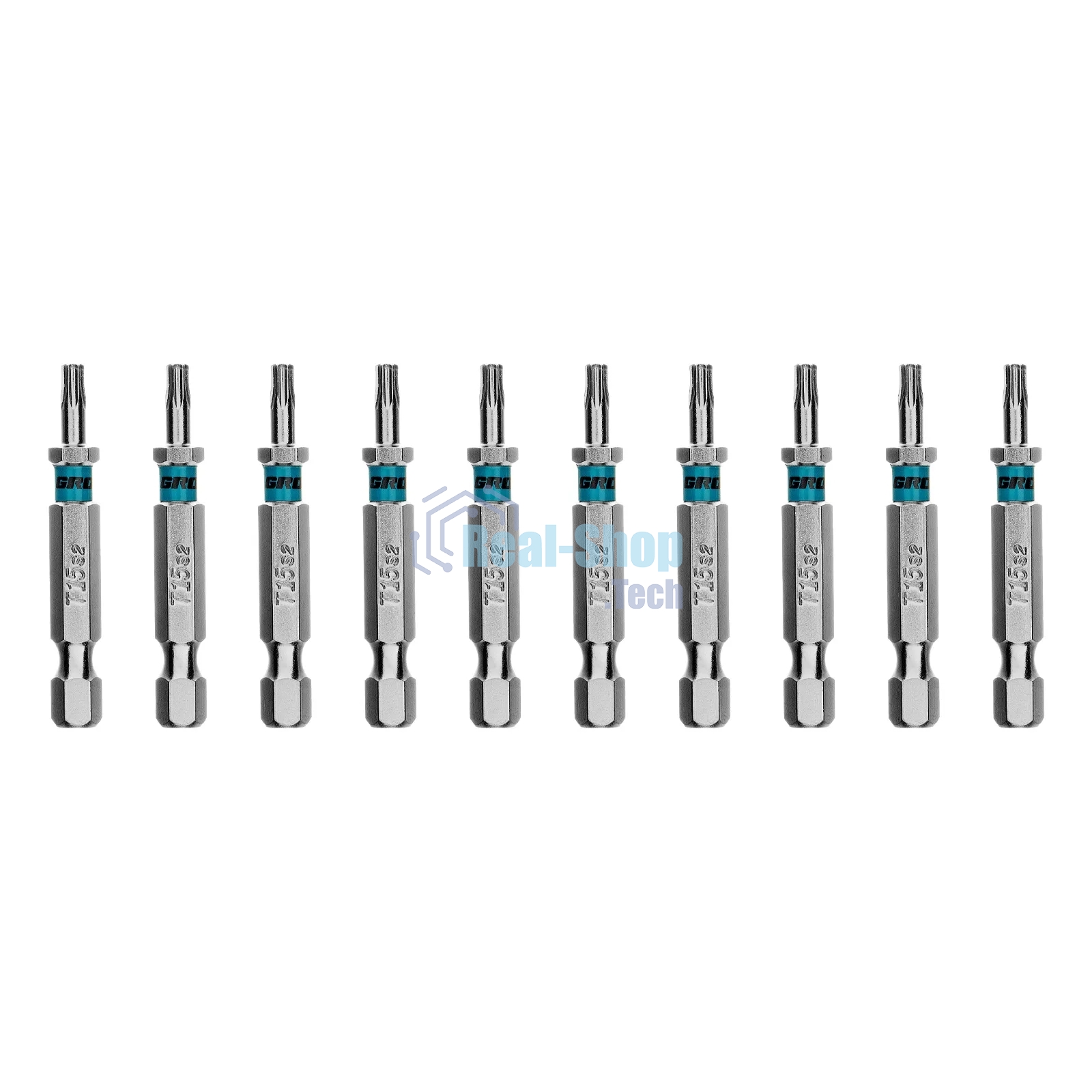 Бита Gross 114609 Torx 15х50 мм, сталь S2, шестигр., 10 шт.