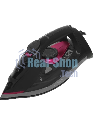Утюг Vitek VT-IRN1203 черный, 2400 Вт, 23 г/мин, 150 г/мин, 430 мл