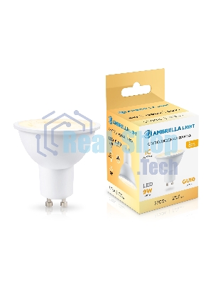 Лампа светодиодная	Ambrella light 190903 LED MR16 9W IC GU10 2700K 175-265V 38°