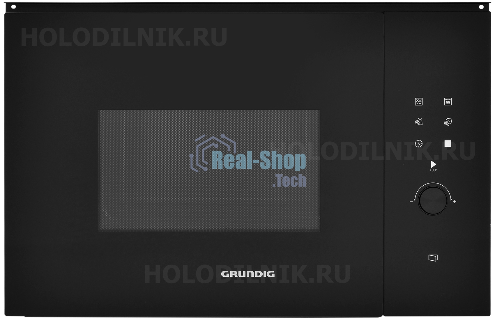 Встраиваемая микроволновая печь Grundig GMI12312B черный, 25 л, 900 Вт, переключатели - электронное управление