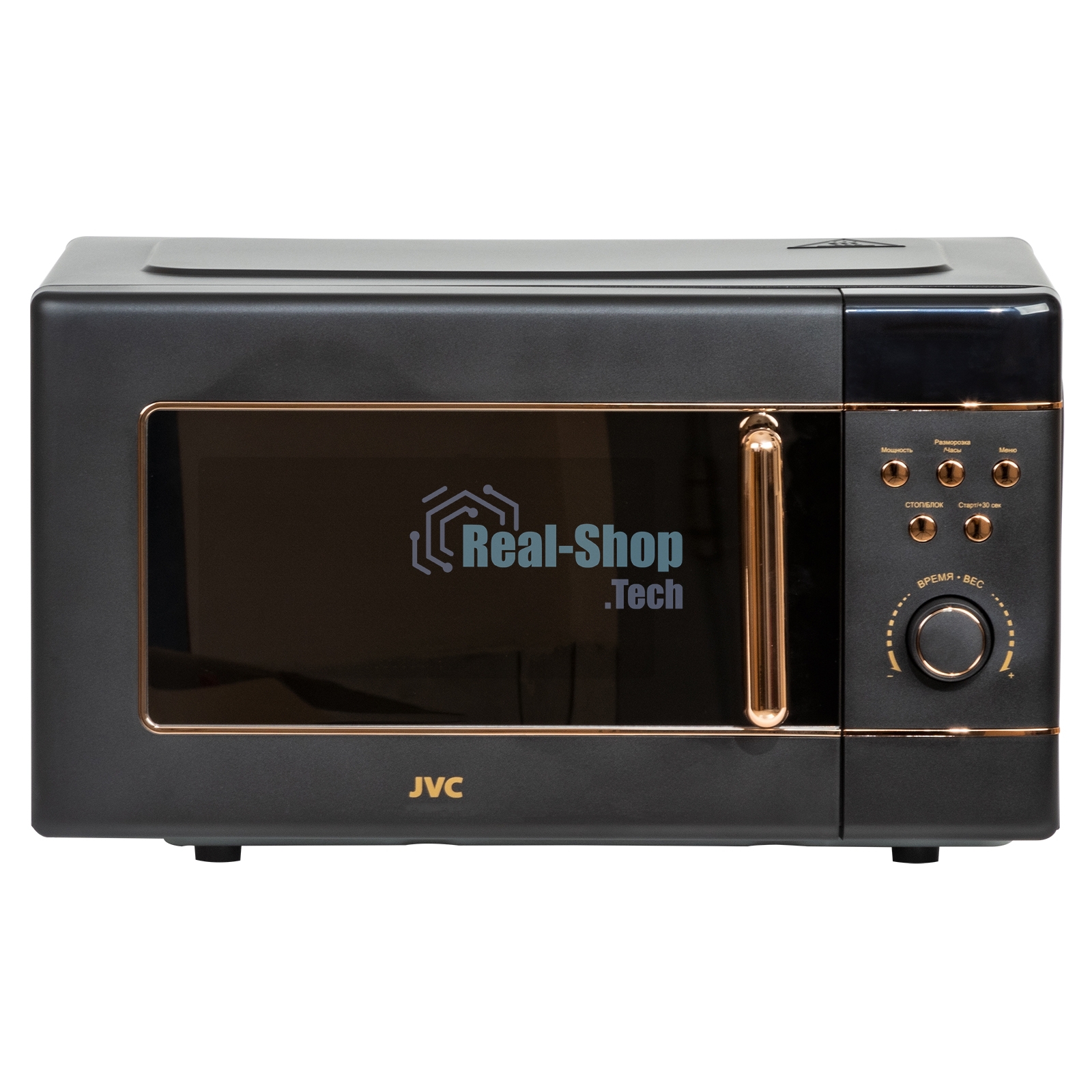 Микроволновая печь JVC JK-MW270D черный, 20 л, 700 Вт, переключатели - поворотный механизм/кнопки