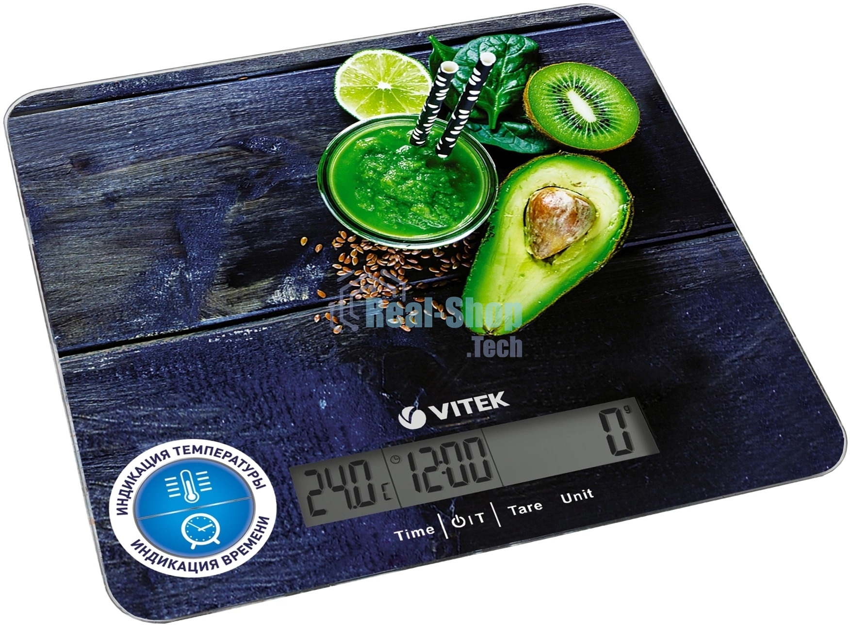 Весы кухонные электронные Vitek VT-2425 макс.вес:5кг черный