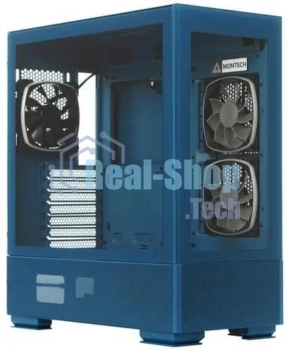 Компьютерный корпус Montech SKY TWO MOROCCO голубой без БП ATX 4x120мм 2xUSB3.0 1xUSB3.1 audio bott PSU