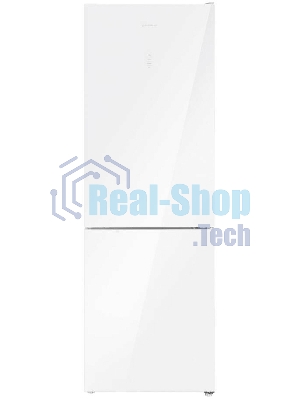 Холодильник Maunfeld MFF185NFW Inverter белый двухкамерный 240/100 л морозилка снизу, No Frost