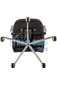 Кресло руководителя Бюрократ CH-610SL-Lux черный. эко.кожа. крестов. металл хром