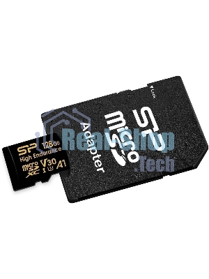 Флеш карта Silicon Power Elite microSDXC 128Gb SP128GbSTXDV3V1HSP + adapter