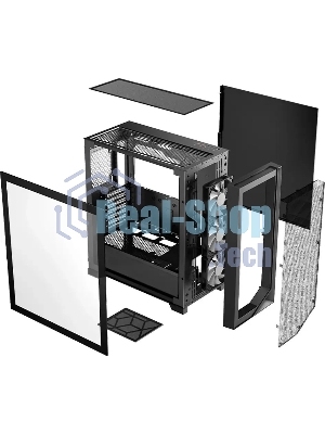 Компьютерный корпус PcCooler C3D510 BK ARGb черный без БП ATX 3x120мм 2xUSB3.0 1xUSB3.1 audio bott PSU